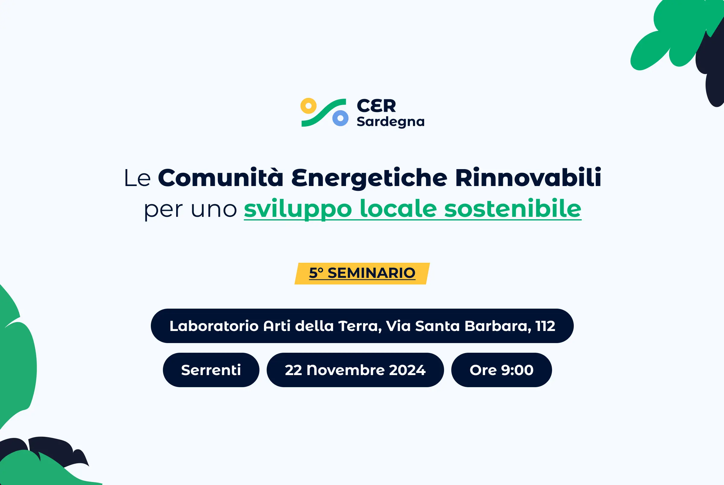 Serrenti: Quinto Seminario sulle Comunità Energetiche Rinnovabili